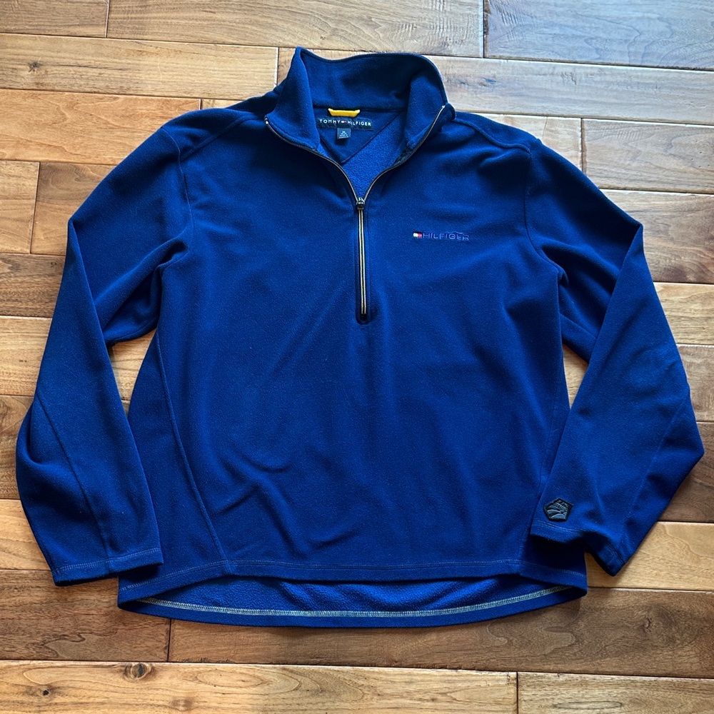 Vtg Tommy Hilfiger x US ski Team 1/2 zip fleece pullover.